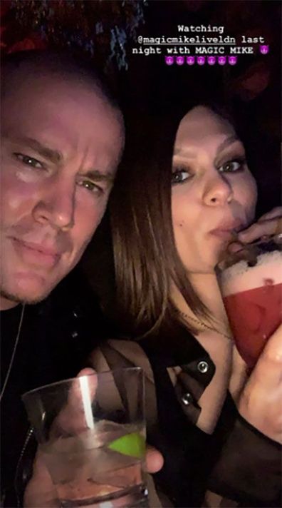 Jessie J, Channing Tatum, selfie, watching, Magic Mike