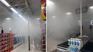 Anti-theft device causes Melbourne Clayton store to fog