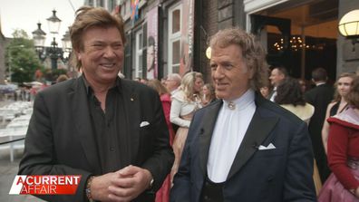 Nine Entertainment Editor Richard Wilkins and Andre Rieu.