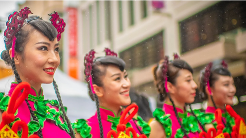 Dancers at Lunar New Year Festival in Sydney in 2022.