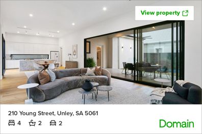 Real estate Adelaide new luxury design living room open plan