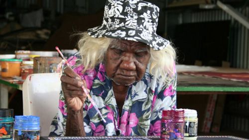 Indigenous artist, 105, honoured in first foreign exhibition