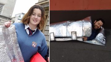 Fifteen-year-old Irish inventor Emily Duffy. (Desmond College/YouTube/TheJournal.ie)