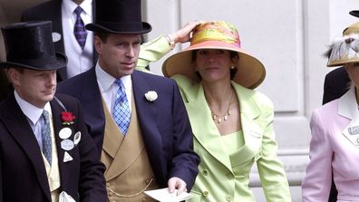 Prince Andrew and Ghislaine Maxwell at Royal Ascot, 2000