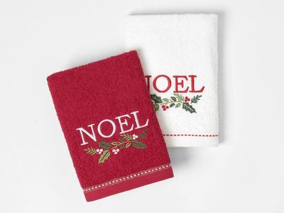 Christmas Noel Hand Towels