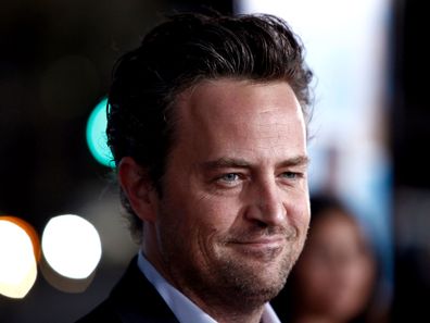 Matthew Perry, seen here arriving to a movie premiere in 2009, died Saturday.