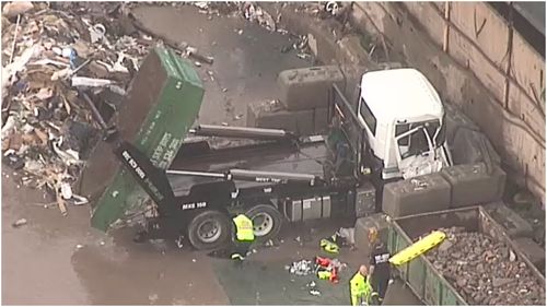 A man has suffered critical injuries at a worksite in Camellia, Western Sydney this morning.