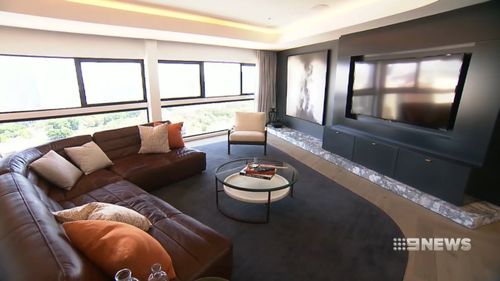 The apartment also features a 565-square-metre living space.