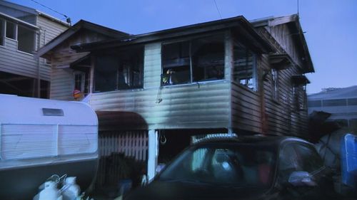 It's believed the fire started at the rear of the Clayfield home, near the boy's bedroom. 