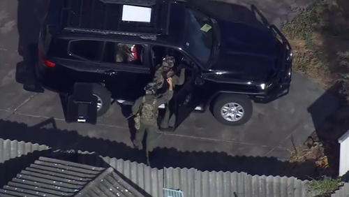 A home in the northern Perth suburb of Warwick was searched by police yesterday.