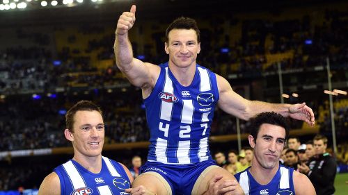 Petrie, Harvey and Firrito will leave North Melbourne at the end of the 2016 season. (AAP)