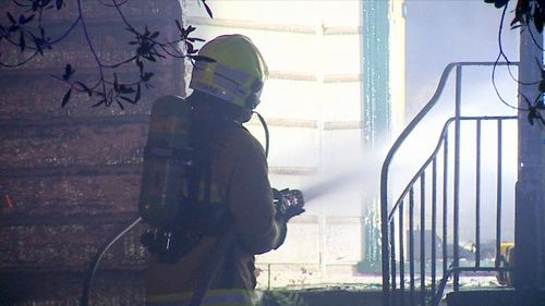 Thankfully, no-one was injured during the blaze. Picture: 9NEWS
