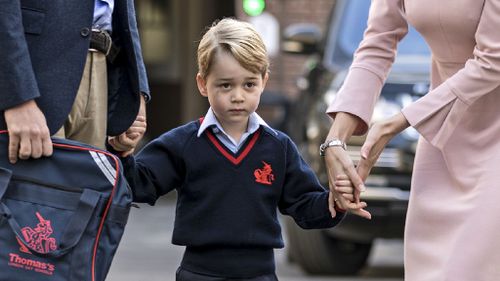A man has been accused of sharing Prince George’s photograph and address with potential terrorist. (AAP)