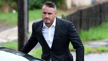 Josh Reynolds outside Sutherland Local Court today.