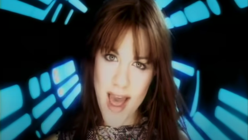Vanessa Amorosi in the video clip for her hit song 'Absolutely Everybody'.