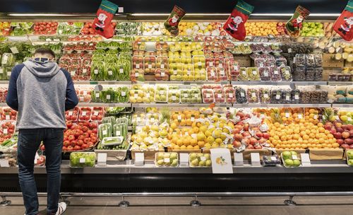 Supermarket at Christmas