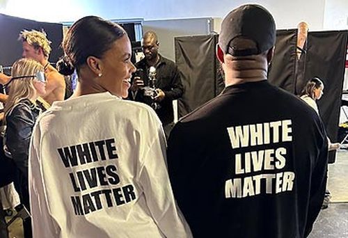 Candace Owens and Ye in White Lives Matter T-shirts (RealCandaceO/Twitter)