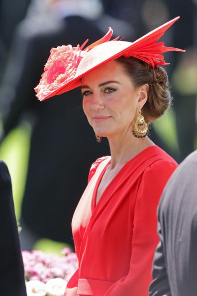 Catherine, Princess of Wales attends day four of Royal Ascot 2023 at Ascot Racecourse on June 23, 2023 in Ascot, England 