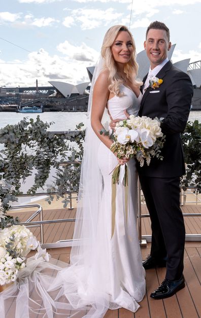 MAFS 2023 married at first sight: Melinda and Layton wedding dress