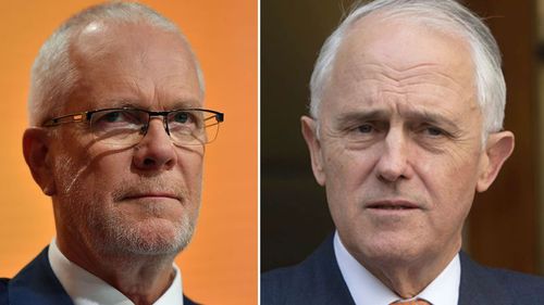 Former ABC chair, Justin Milne (left) and former prime minister Malcolm Turnbull (right). (AAP)