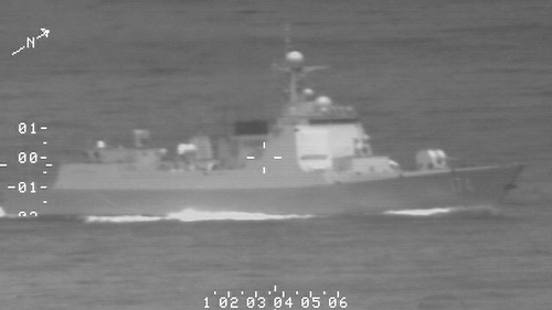 A Chinese PLA navy ship attacked a P-8A Poseidon with a laser last Thursday. 