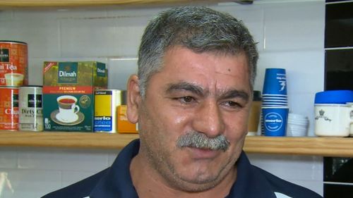 Adrian Richani fought off the thief with a mop. (9NEWS)