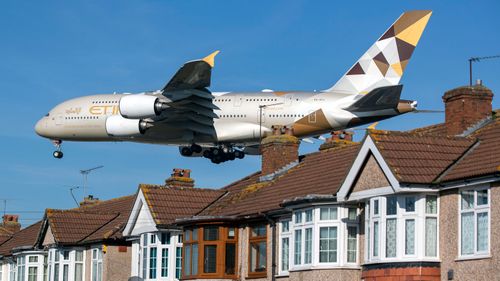 An Etihad Airways Airbus A380