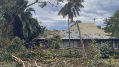 A storm has swept across Sydney&#x27;s northern beaches.