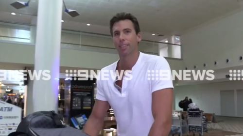 "It was great": Hackett smiled as he spoke of his rehab stint and returning home to his family. (9NEWS)