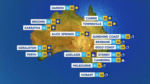 Weather forecast Australia: Strong winds on the NSW coast, and the July in almost a decade