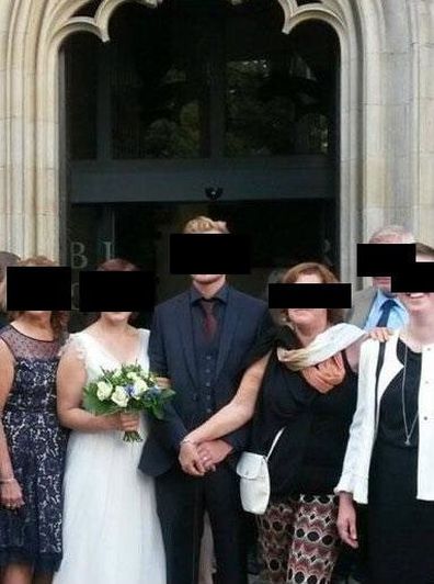 Clingy mother-in-law's wedding photo shocks bride