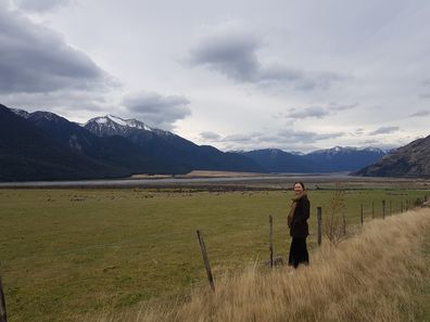 On the road between Arthur's Pass and Christchurch 