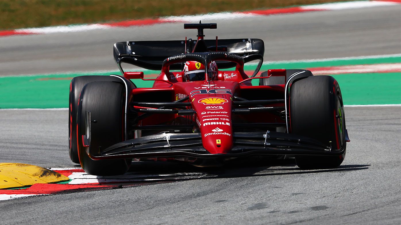 Charles Leclerc survives late scare to take pole ahead of Max Verstappen at Spanish GP