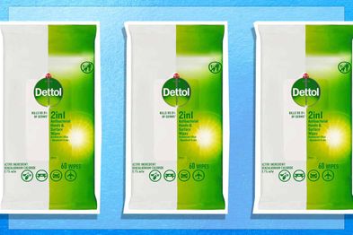 9PR: Dettol 2 in 1 Hands and Surfaces Antibacterial wipes 60 pack