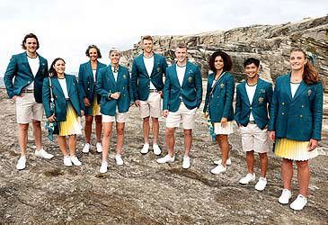 Which company designed Australia's Paris 2024 Olympic formal uniforms?
