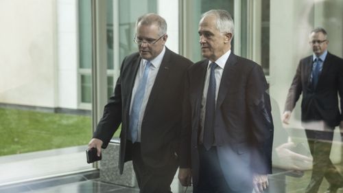 Scott Morrison and Malcolm Turnbull