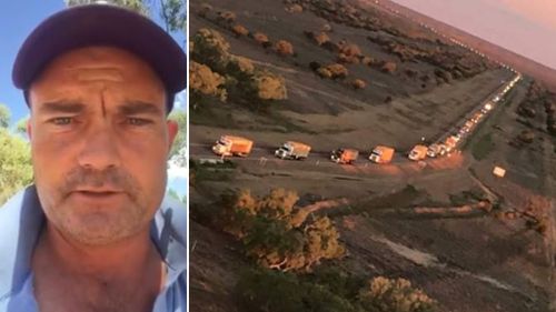 Burrumbuttock Hay Runners organiser shrugs off praise after epic journey to deliver hay to drought-stricken Queensland