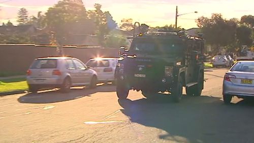 A police Bearcat vehicle. (Supplied)