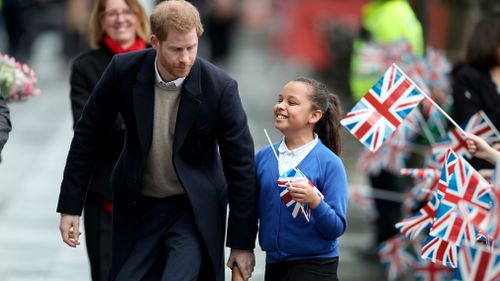 Sophia told the prince she wants to be an actress when she grows up. (PA/AAP)