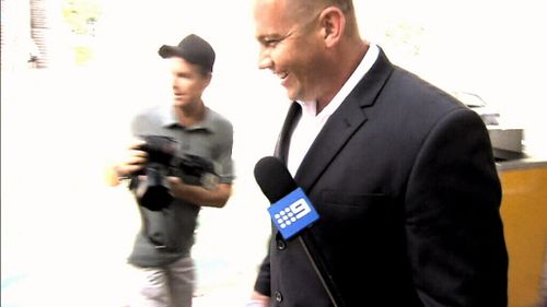 Matthew Scown laughed as he walked free from court.