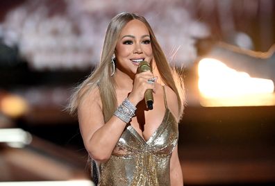 LOS ANGELES, CALIFORNIA - JUNE 09: Mariah Carey performs onstage during the 2025 BET Awards at Peacock Theater on June 09, 2025 in Los Angeles, California.  (Photo by Paras Griffin/Getty Images for BET)