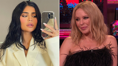 Kylie Minogue reflects on trademark battle with Kylie Jenner.