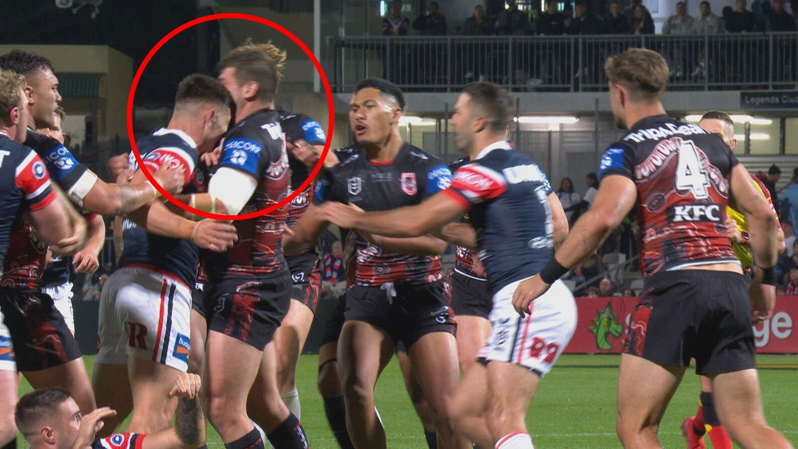 Dragons fume as Victor Radley is allowed to remain on-field after apparent headbutt