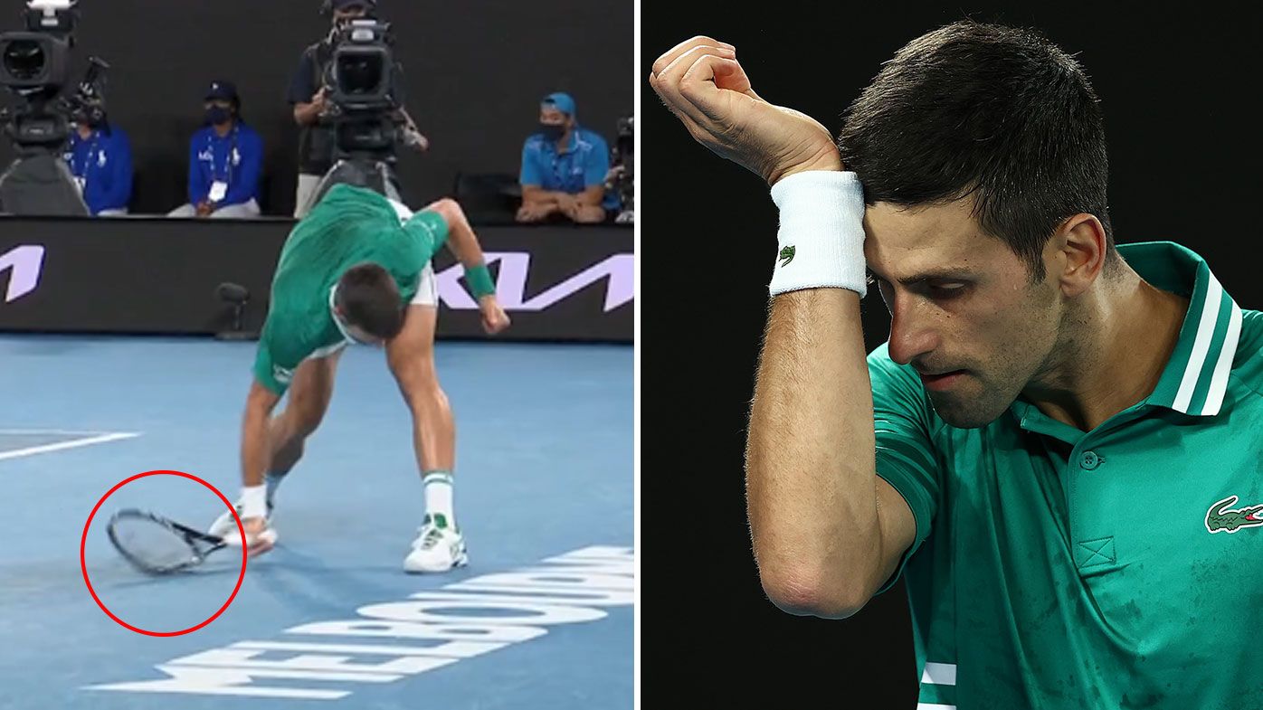 'He got his money's worth': Novak Djokovic destroys racquet in all-time Australian Open blow-up