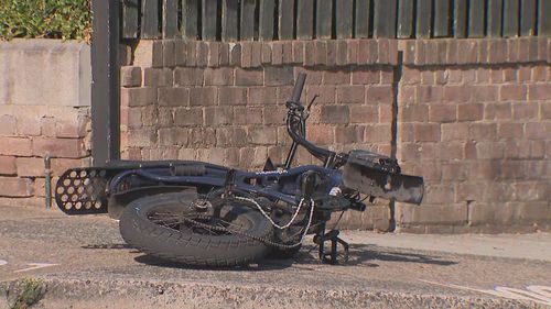 Three teens were struck by a car while riding an e-bike in Crows Nest yesterday. 