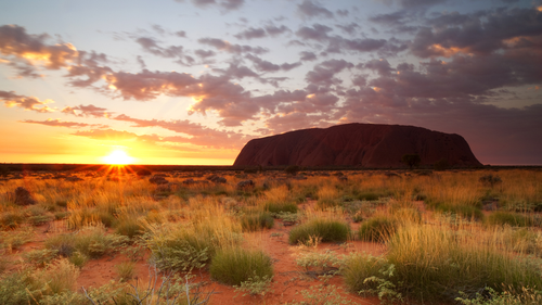 Uluru, Northerm Territory. Sunset