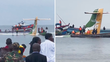 Plane crashes into Tanzanian lake killing 19