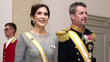 Crown Princess Mary of Denmark and Crown Prince Frederik of Denmark attend a gala dinner