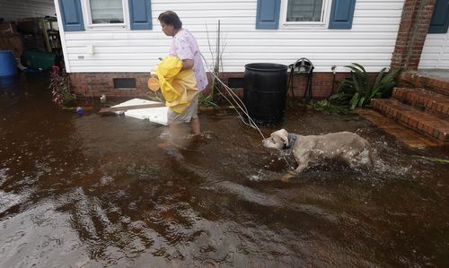 Authorities urged people to evacuate as the storm approached and worsened.