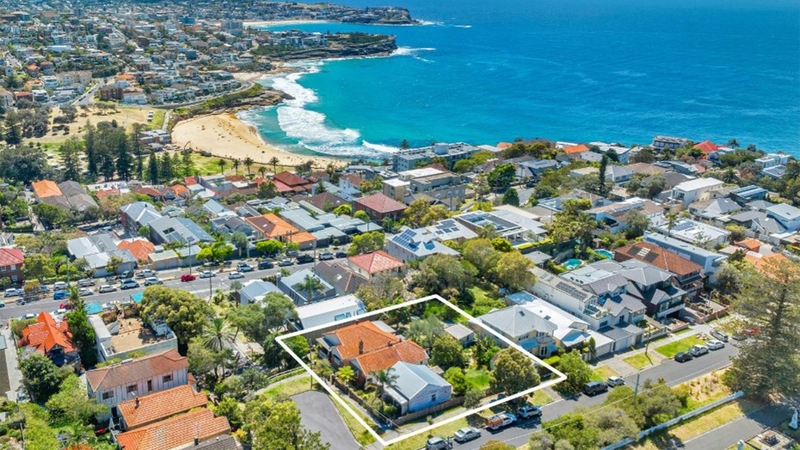 Trio of cottages opposite a cemetery in beachside Sydney suburb for sale